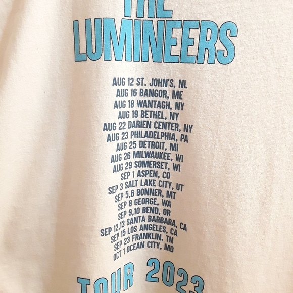 The Lumineers 2023 Tour T Shirt - Picture 3 of 6